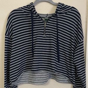 Wild Fable Crop Half Zip Hoodie